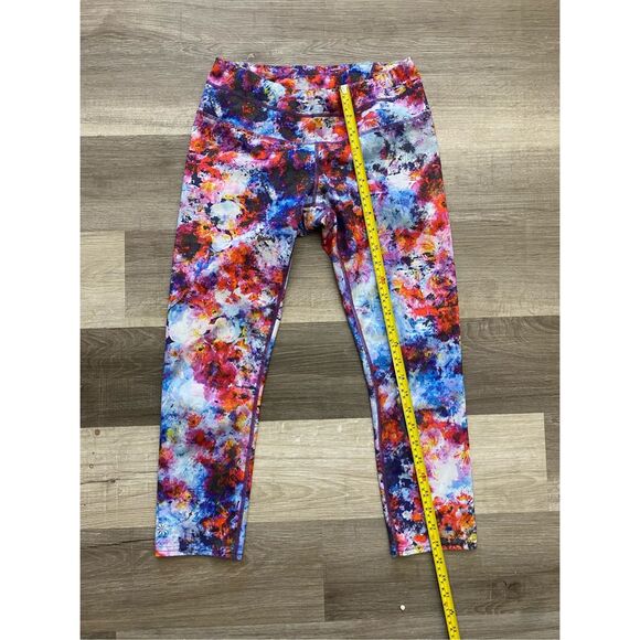 Athleta HYPERSONIC SONAR TIGHT in Ember Orange Multi Leggings, Sz Small, MP $84 - Picture 3 of 10